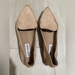 Steve Madden Feather Loafer Flat - Camel Suede 7.5